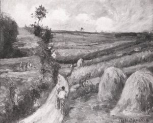 Chemin montant, Pontoisen ympäristö tekijältä Camille Jacob Pissarro